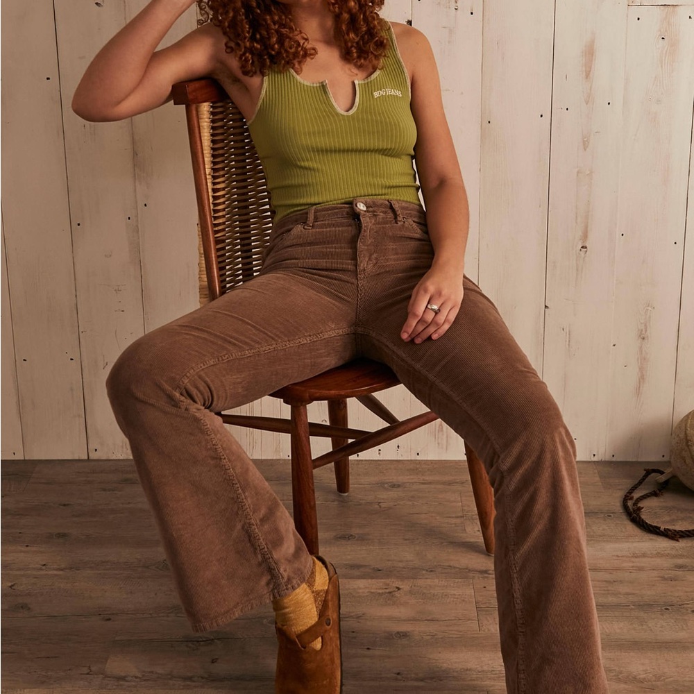 BDG Corduroy Pants High Rise Wide Leg Urban Outfitters size24.         order132 - Picture 7 of 15